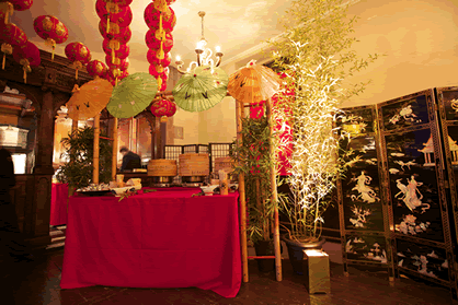 Chinese themed event decoration