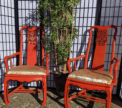 Chinese styled chairs for themed events